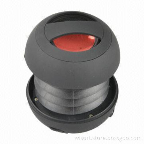 Mini Portable Speaker for MP3 Players, Mobile Phones, Computers, Good Bass, Sized 60 x 60 x 44mm